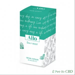 ALLO CBD - CBD SOFT GEL - DAILY BOOST CAPSULE - 25MG