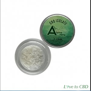ALPINE HEMP - CBD CONCENTRATE - ISOLATE - 0.5G-1G
