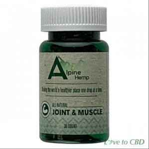 ALPINE HEMP - CBD CAPSULE - JOINT AND MUSCLE - 20MG