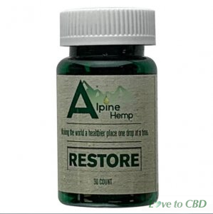 ALPINE HEMP - CBD CAPSULE - RESTORE - 20MG