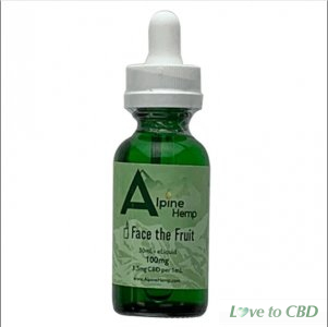 ALPINE HEMP - CBD VAPE - FACE THE FRUIT - 100MG-300MG
