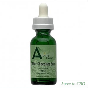 ALPINE HEMP - CBD VAPE - MINT CHOCOLATE SWIRL - 100MG-300MG