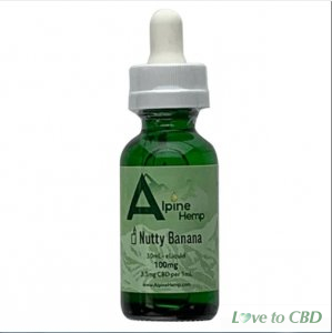 ALPINE HEMP - CBD VAPE - NUTTY BANANA - 100MG-300MG