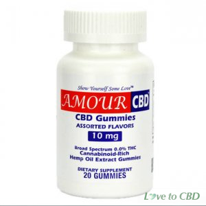AMOURCBD - CBD EDIBLE - FRUIT GUMMIES 20 COUNT - 10MG