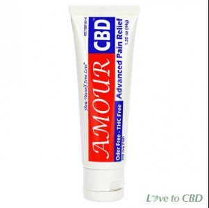 AMOURCBD - CBD TOPICAL - PAIN RELIEVING CREAM - 1.55OZ