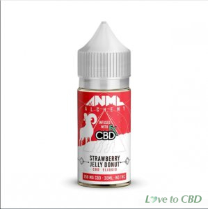 ANML ALCHEMY - CBD VAPE JUICE - STRAWBERRY JELLY DONUT - 250MG-1000MG