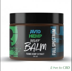 AVID HEMP - CBD TOPICAL - PAIN BALM - 750MG-1500MG