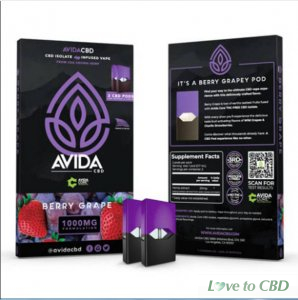 AVIDA CBD - CBD POD - BERRY GRAPE - 20MG (2 PACK)