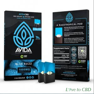 AVIDA CBD - CBD POD - BLUE RAZZ - 20MG (2 PACK)