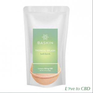 BASKIN CBD - CBD BATH - TROPICAL SPLASH BATH BOMB - 50MG
