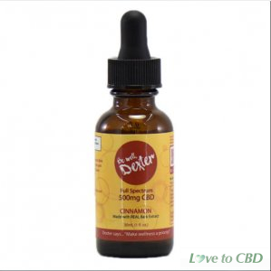 BE WELL DEXTER - CBD TINCTURE - FULL SPECTRUM CINNAMON - 500MG-1000MG