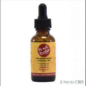 BE WELL DEXTER - CBD TINCTURE - ISOLATE CINNAMON - 500MG-2000MG