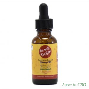 BE WELL DEXTER - CBD TINCTURE - ISOLATE PEPPERMINT - 500MG-2000MG