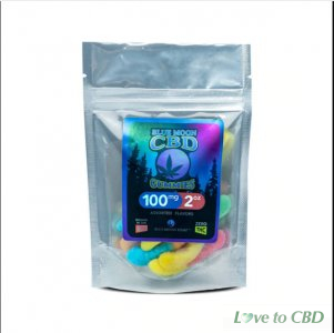 BLUE MOON HEMP - CBD EDIBLE - GUMMIES - 2OZ-100MG