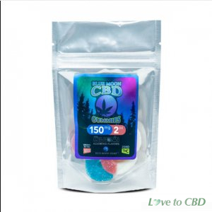 BLUE MOON HEMP - CBD EDIBLE - GUMMIES WITH MELATONIN - 2OZ-150MG
