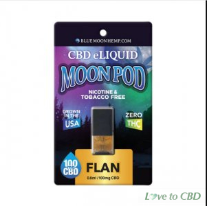 BLUE MOON HEMP - CBD POD - FLAN MOON POD - 100MG