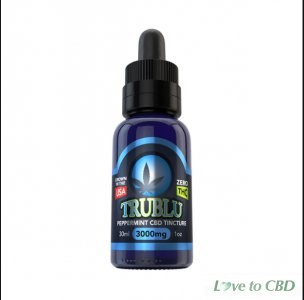 BLUE MOON HEMP - CBD TINCTURE - TRU BLU PEPPERMINT - 3000MG
