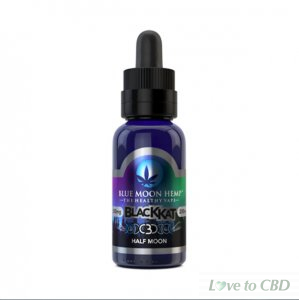 BLUE MOON HEMP - CBD VAPE - BLACK KAT HALF MOON - 250MG