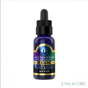 BLUE MOON HEMP - CBD VAPE - FLAN HALF MOON - 250MG