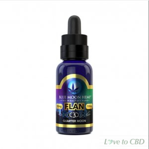 BLUE MOON HEMP - CBD VAPE - FLAN QUARTER MOON - 125MG
