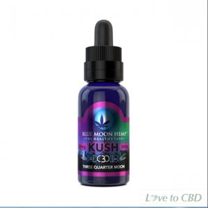 BLUE MOON HEMP - CBD VAPE - KUSH THREE QUARTER MOON - 500MG