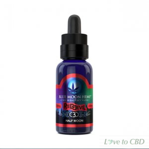 BLUE MOON HEMP - CBD VAPE - RED DEVIL HALF MOON - 250MG