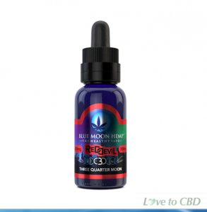 BLUE MOON HEMP - CBD VAPE - RED DEVIL THREE QUARTER MOON - 500MG