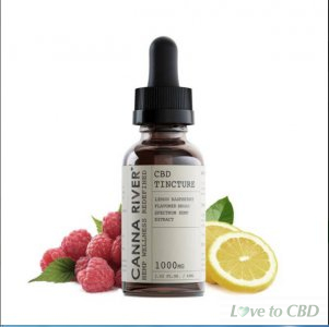CANNA RIVER - CBD TINCTURE - BROAD SPECTRUM LEMON RASPBERRY - 1000MG-5000MG