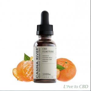CANNA RIVER - CBD TINCTURE - BROAD SPECTRUM MANDARIN - 1000MG-5000MG