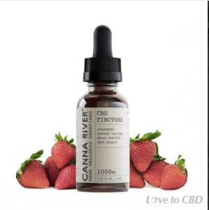 CANNA RIVER - CBD TINCTURE - BROAD SPECTRUM STRAWBERRY HARVEST - 1000MG-5000MG