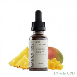 CANNA RIVER - CBD TINCTURE - BROAD SPECTRUM TROPICAL FRUIT - 1000MG-5000MG