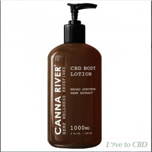 CANNA RIVER - CBD TOPICAL - BROAD SPECTRUM BODY LOTION - 1000MG