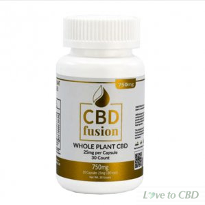 CBD FUSION - CBD CAPSULES - WHOLE PLANT CAPS - 750MG-1500MG