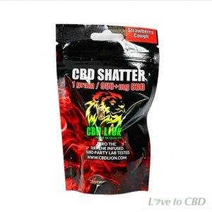 CBD LION - CBD CONCENTRATE - STRAWBERRY COUGH SHATTER - 1 GRAM