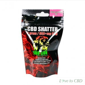 CBD LION - CBD CONCENTRATE - WATERMELON OG SHATTER - 1 GRAM