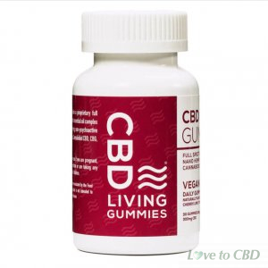 CBD LIVING - CBD EDIBLE - LIVING VEGAN GUMMIES 30 COUNT - 300MG
