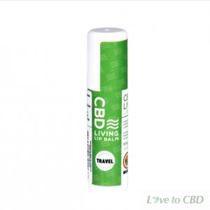 CBD LIVING - CBD TOPICAL - TRAVEL SIZED LIP BALM UNFLAVORED - 50MG
