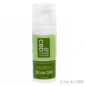 CBD LIVING - CBD TOPICAL - BROAD SPECTRUM HAND SANITIZER - 50MG