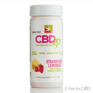 CBDGO - CBD DRINK - DAY TIME STRAWBERRY LEMONADE - 50MG