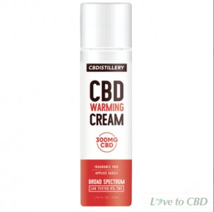 CBDISTILLERY - CBD TOPICAL - BROAD SPECTRUM WARMING CREAM - 300MG