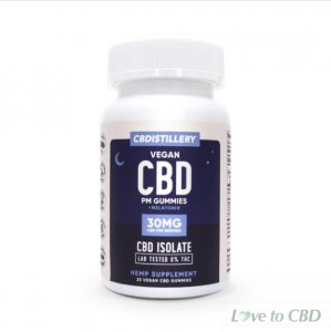 CBDISTILLERY - CBD EDIBLE - NIGHTTIME GUMMIES 25 COUNT - 30MG