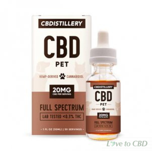 CBDISTILLERY - CBD PET TINCTURE - FULL SPECTRUM - 600MG