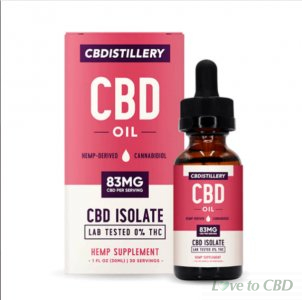 CBDISTILLERY - CBD TINCTURE - ISOLATE OIL - 2500MG