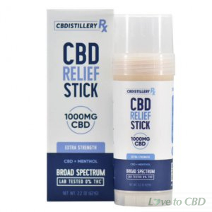 CBDISTILLERY RX - CBD TOPICAL - EXTRA STRENGTH BROAD SPECTRUM RELIEF STICK - 1000MG