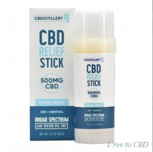 CBDISTILLERY RX - CBD TOPICAL - COOLING BROAD SPECTRUM RELIEF STICK - 500MG