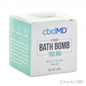 CBDMD - CBD BATH - RESTORE BATH BOMB - 100MG