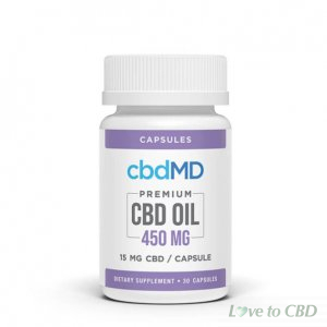 CBDMD - CBD CAPSULES - BROAD SPECTRUM CAPSULES - 450MG-3000MG
