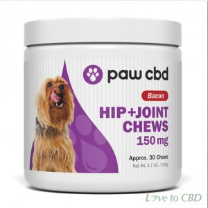 CBDMD - CBD PET TREATS - BACON CANINE HIP+JOINT CHEWS - 150MG-600MG