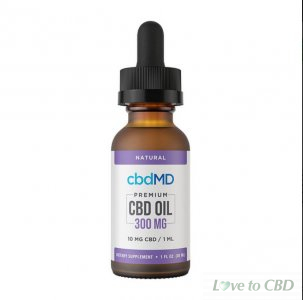 CBDMD - CBD TINCTURE - BROAD SPECRUM NATURAL - 300MG-7500MG