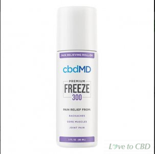 CBDMD - CBD TOPICAL - FREEZE COLD THERAPY - 300MG-1500MG